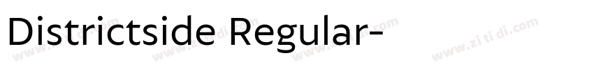 Districtside Regular字体转换
